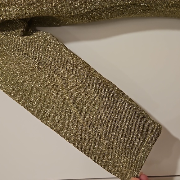 Willi Smith Green metallic floral design button up sweater Med. office church - Picture 5 of 7